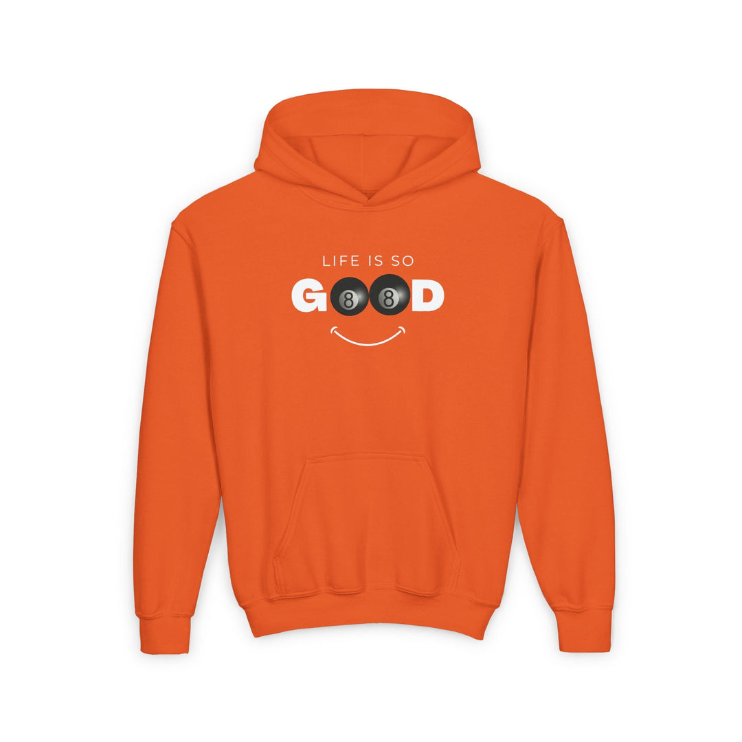 Life is So Good - 8 Ball - Unisex Youth Pullover Hoodie - BFLY BILLIARDS