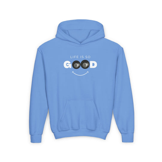 Life is So Good - 8 Ball - Unisex Youth Pullover Hoodie - BFLY BILLIARDS