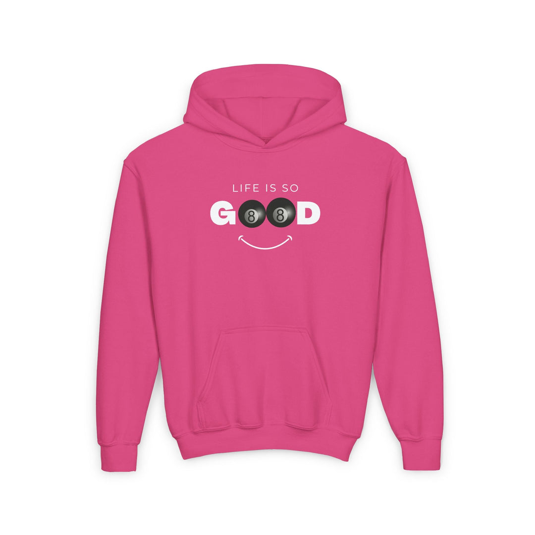Life is So Good - 8 Ball - Unisex Youth Pullover Hoodie - BFLY BILLIARDS