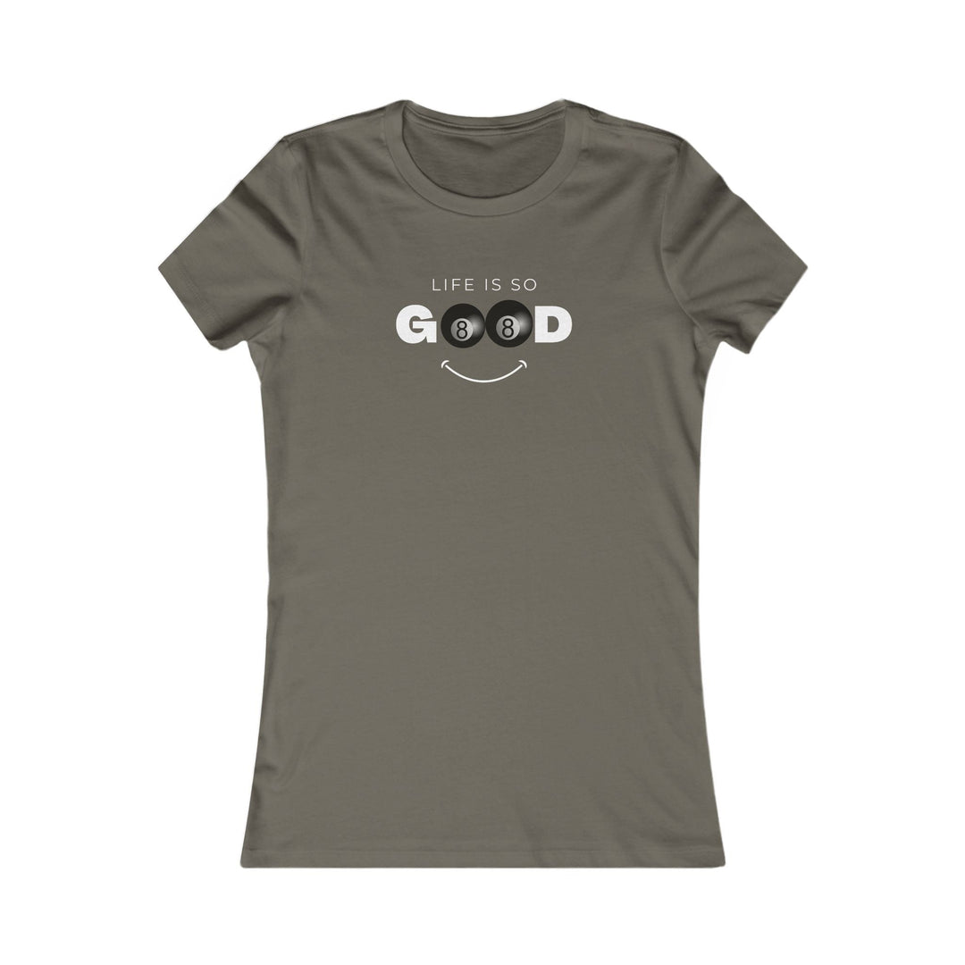 Life is So Good - 8 Ball - Women's Fitted Tee - BFLY BILLIARDS
