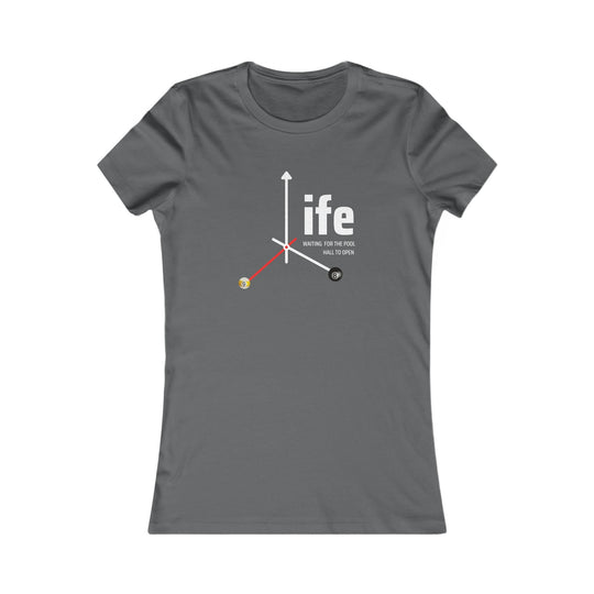 Life - Pool Hall - Women's Fitted Tee - BFLY BILLIARDS