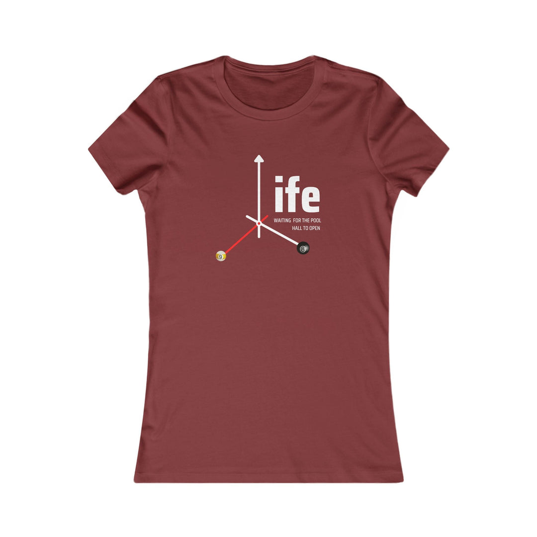 Life - Pool Hall - Women's Fitted Tee - BFLY BILLIARDS