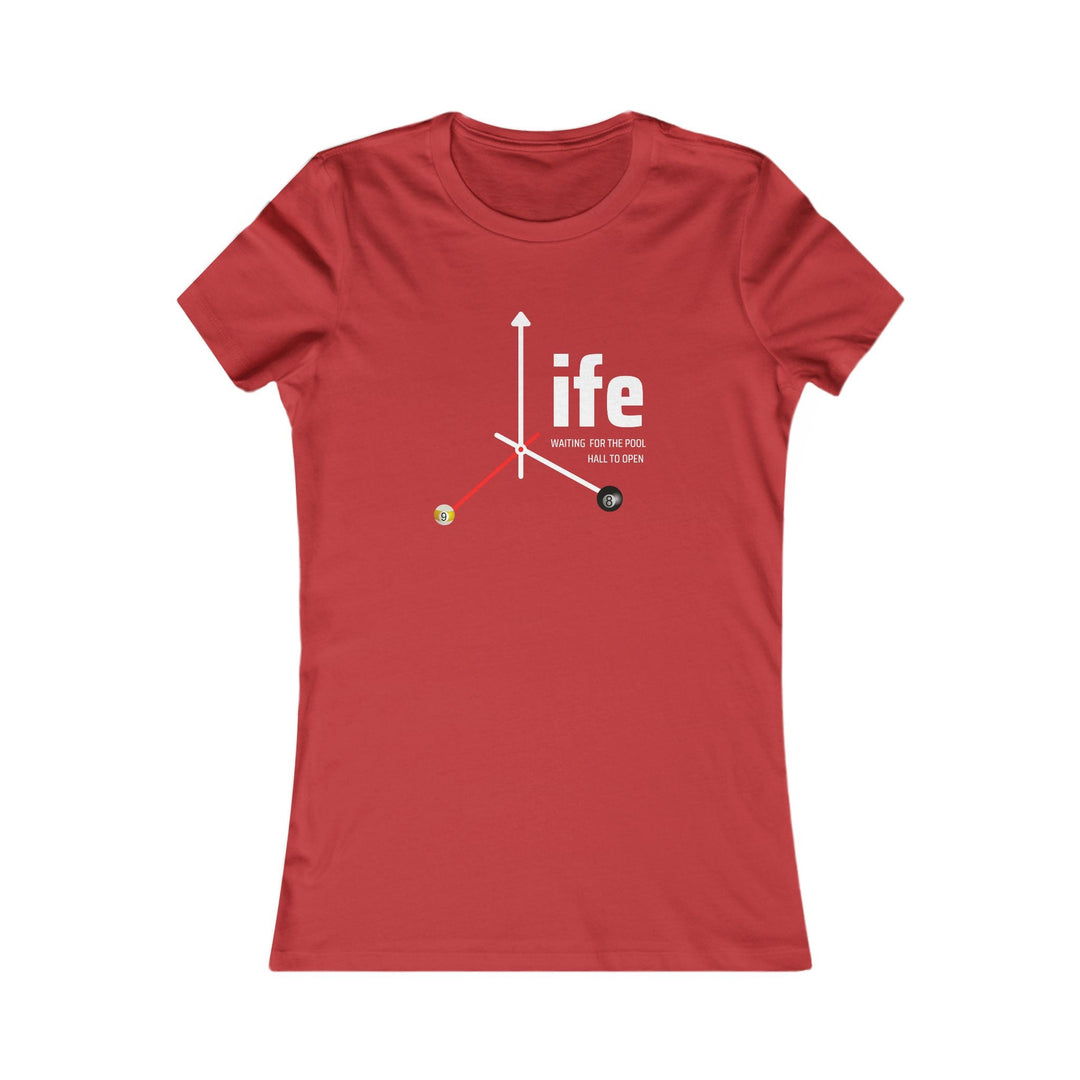 Life - Pool Hall - Women's Fitted Tee - BFLY BILLIARDS