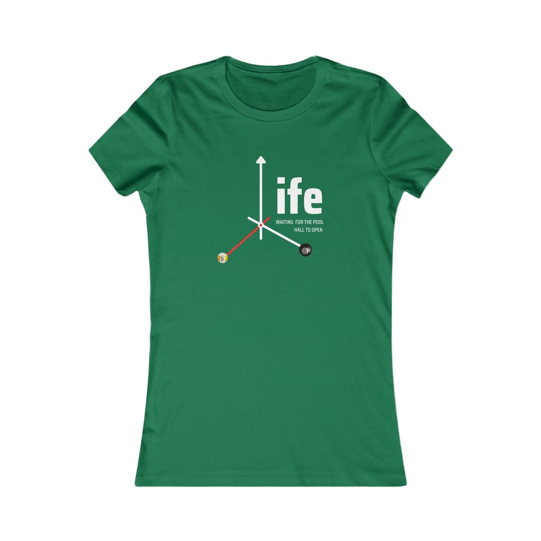 Life - Pool Hall - Women's Fitted Tee - BFLY BILLIARDS