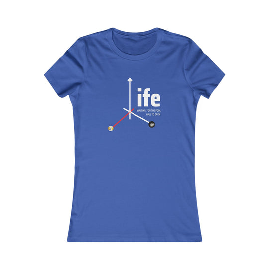 Life - Pool Hall - Women's Fitted Tee - BFLY BILLIARDS