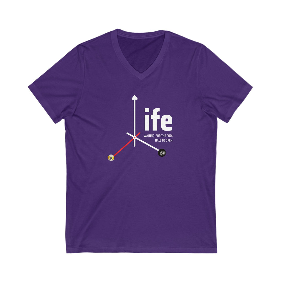 Life - Pool Halls - Unisex V - Neck Tee - BFLY BILLIARDS