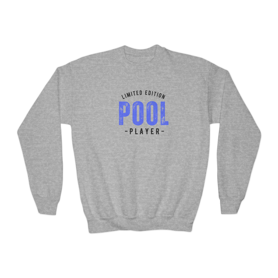 Limited Edition - Pool Player - Unisex Youth Crewneck Sweatshirt - BFLY BILLIARDS