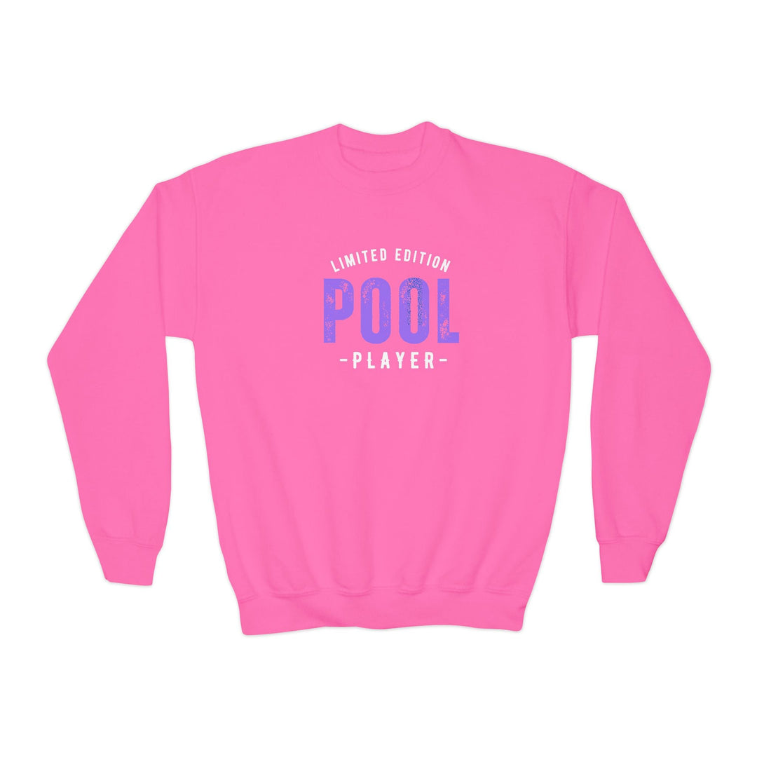 Limited Edition - Pool Player - Unisex Youth Crewneck Sweatshirt - BFLY BILLIARDS