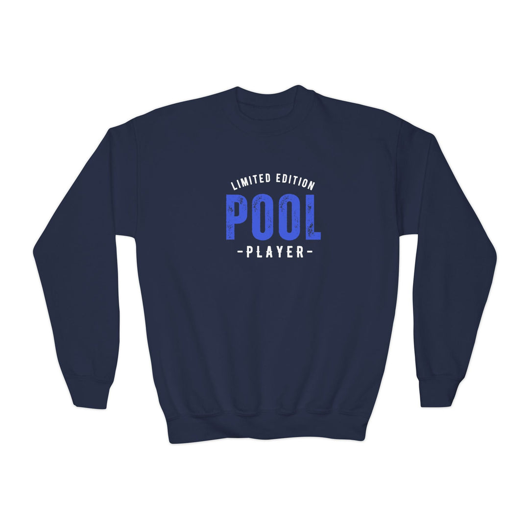 Limited Edition - Pool Player - Unisex Youth Crewneck Sweatshirt - BFLY BILLIARDS