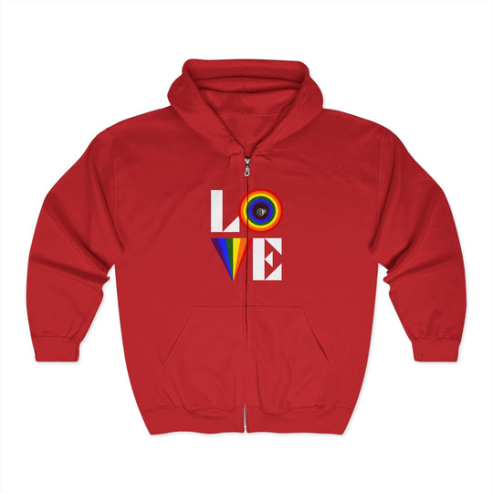 LOVE - 8 Ball Billiards - Full Zip Hoodie - BFLY BILLIARDS