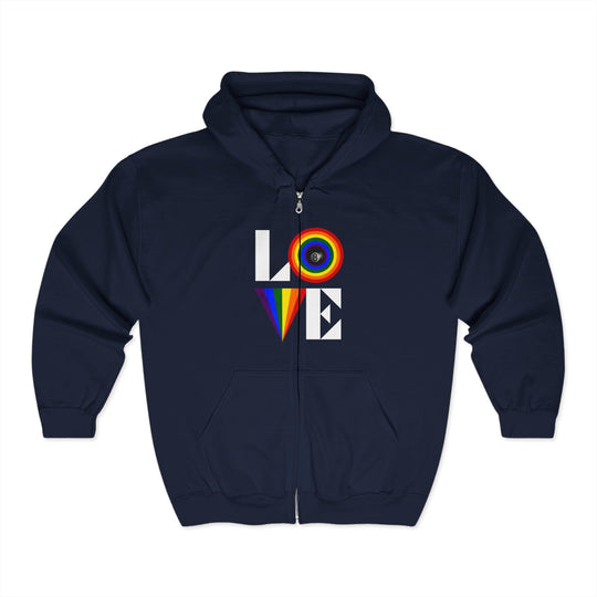 LOVE - 8 Ball Billiards - Full Zip Hoodie - BFLY BILLIARDS