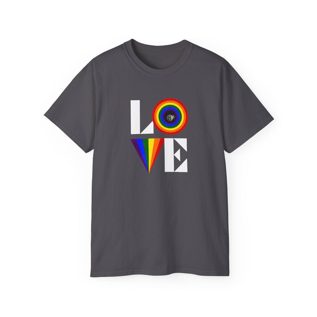LOVE - 8 Ball - Unisex Cotton T-Shirt - BFLY BILLIARDS