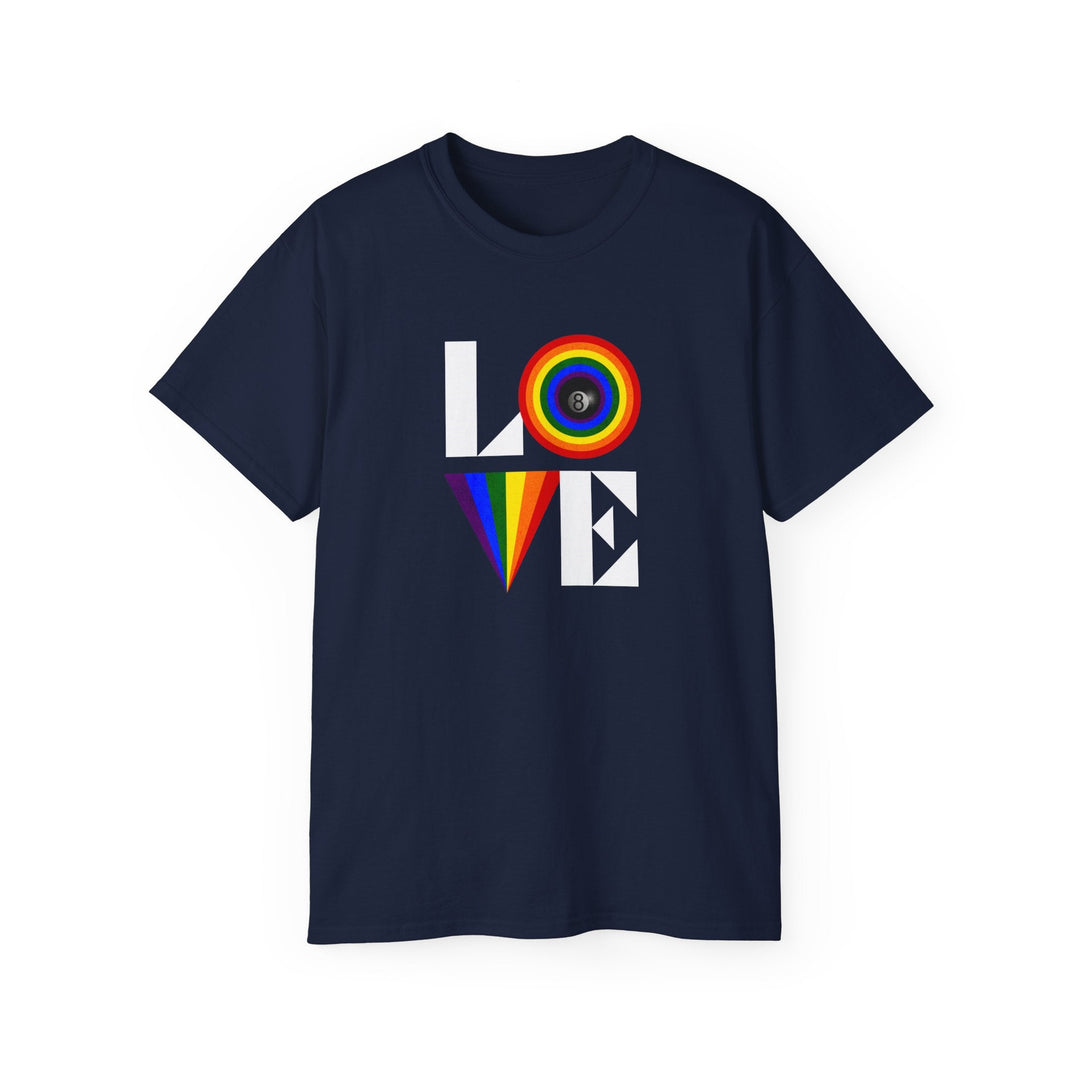 LOVE - 8 Ball - Unisex Cotton T-Shirt - BFLY BILLIARDS