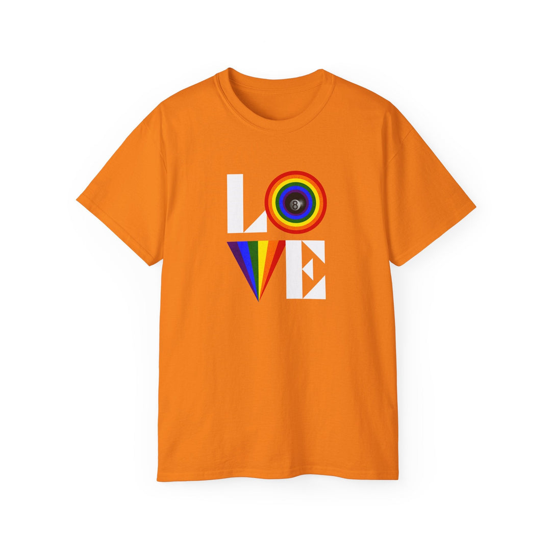 LOVE - 8 Ball - Unisex Cotton T-Shirt - BFLY BILLIARDS