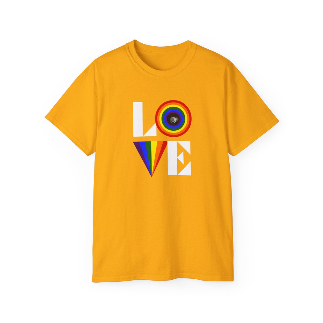 LOVE - 8 Ball - Unisex Cotton T-Shirt - BFLY BILLIARDS