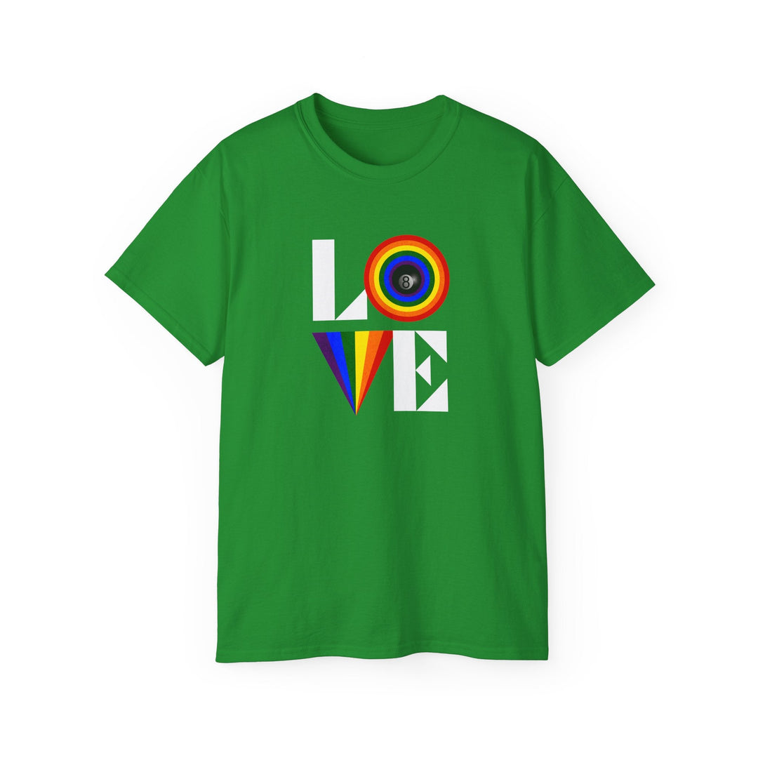 LOVE - 8 Ball - Unisex Cotton T-Shirt - BFLY BILLIARDS