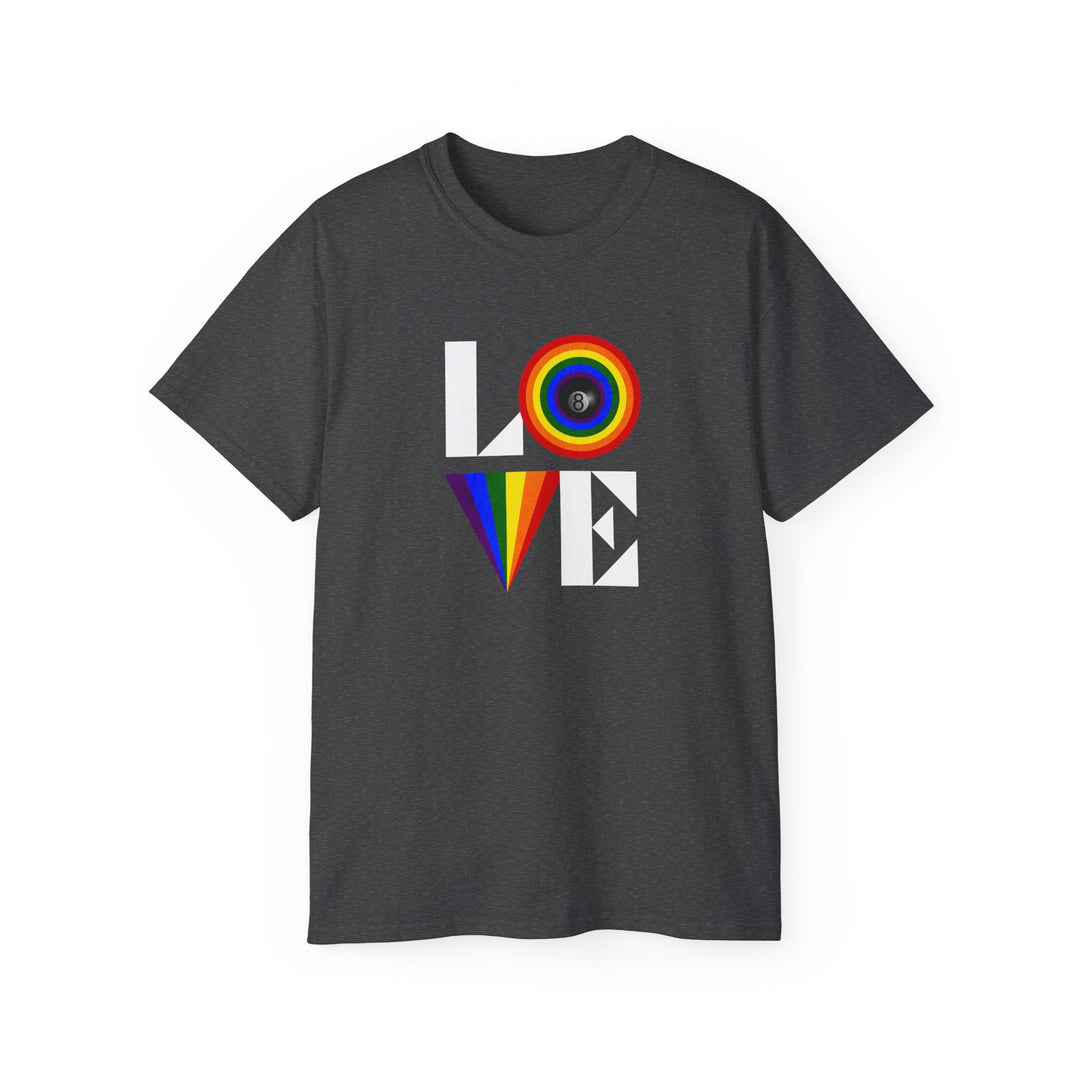 LOVE - 8 Ball - Unisex Cotton T-Shirt - BFLY BILLIARDS