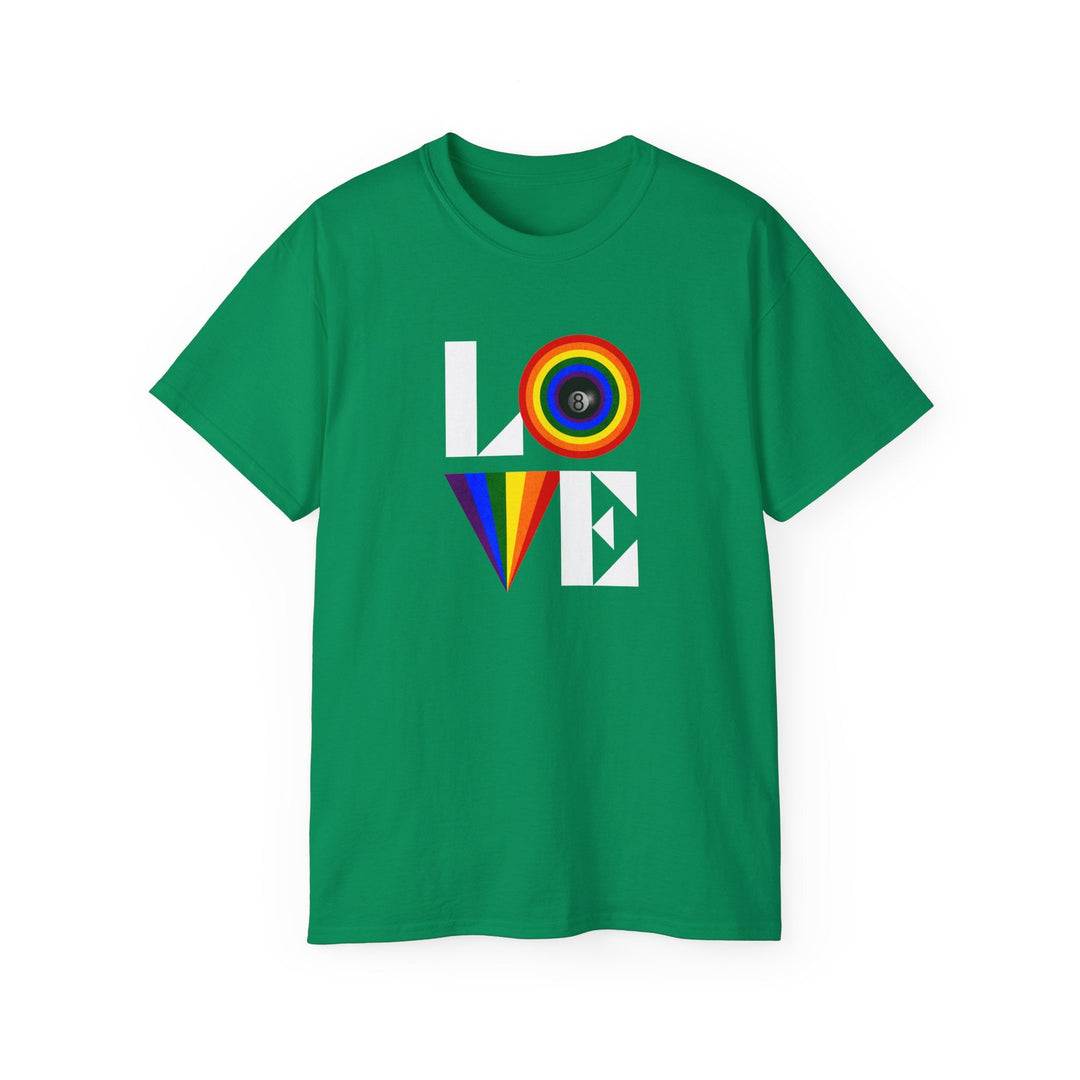 LOVE - 8 Ball - Unisex Cotton T-Shirt - BFLY BILLIARDS