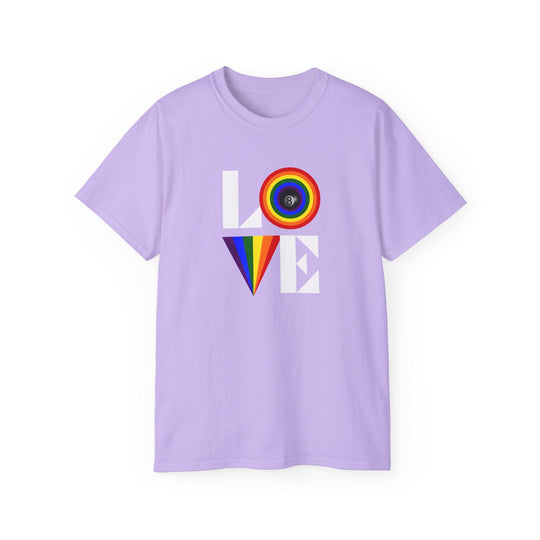 LOVE - 8 Ball - Unisex Cotton T-Shirt - BFLY BILLIARDS
