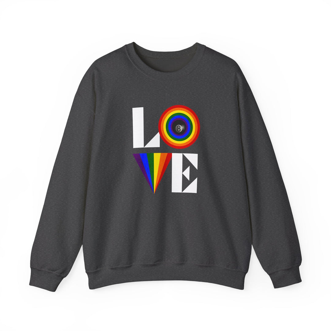LOVE - 8 Ball - Unisex Crewneck Sweatshirt - BFLY BILLIARDS