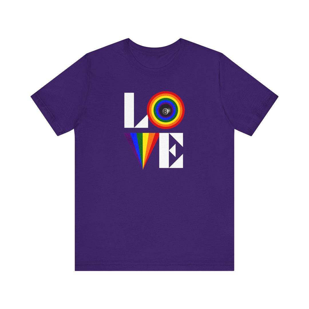 LOVE - 8 Ball - Unisex Softstyle Tee - BFLY BILLIARDS