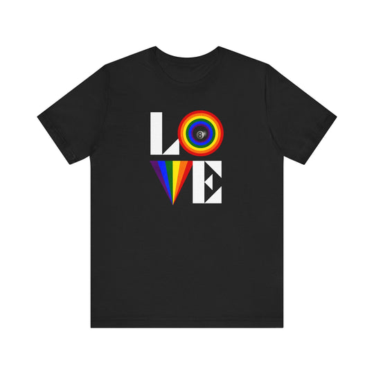 LOVE - 8 Ball - Unisex Softstyle Tee - BFLY BILLIARDS