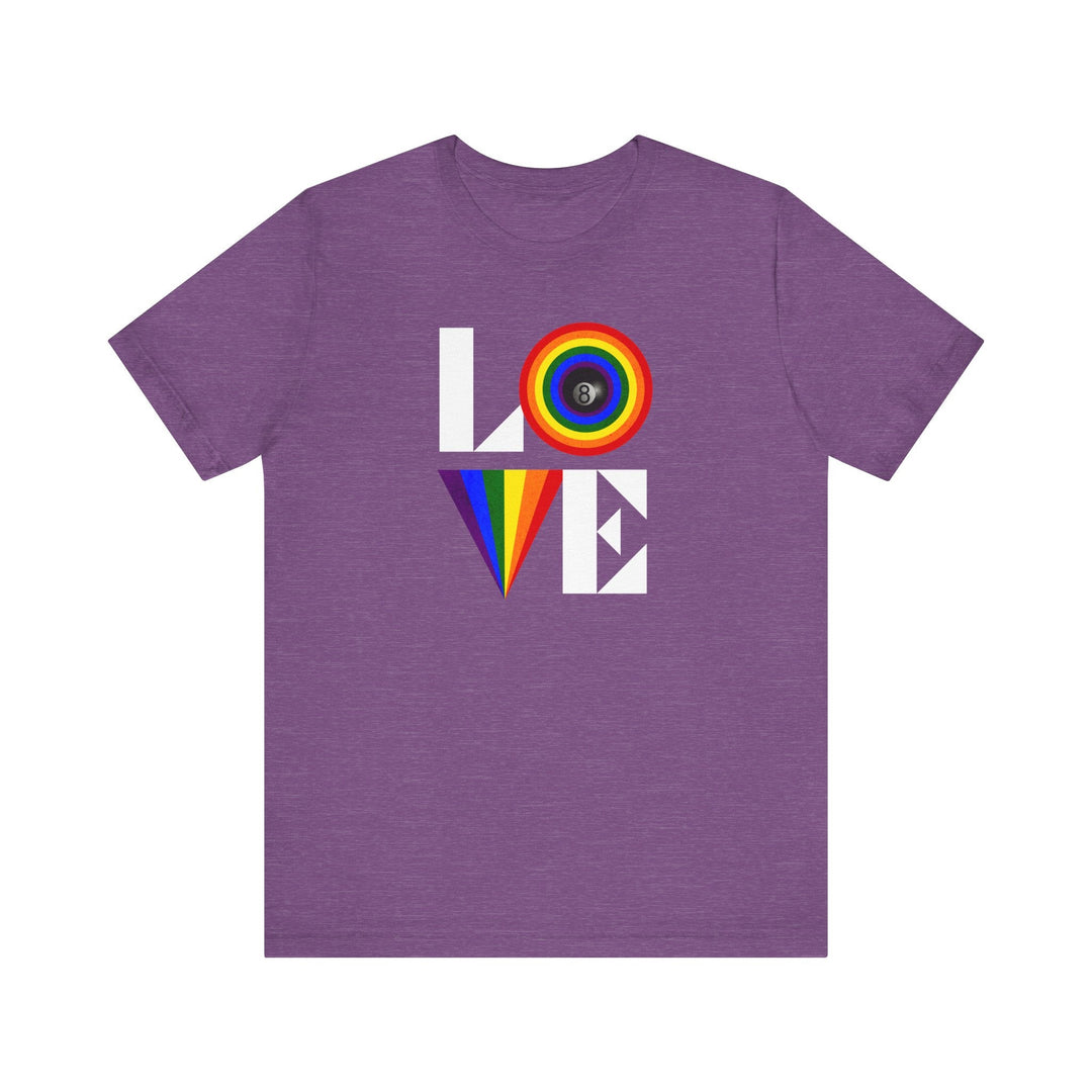 LOVE - 8 Ball - Unisex Softstyle Tee - BFLY BILLIARDS