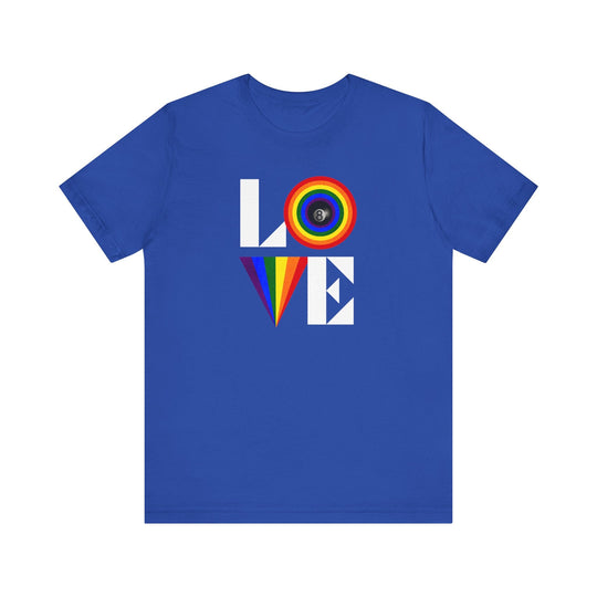 LOVE - 8 Ball - Unisex Softstyle Tee - BFLY BILLIARDS