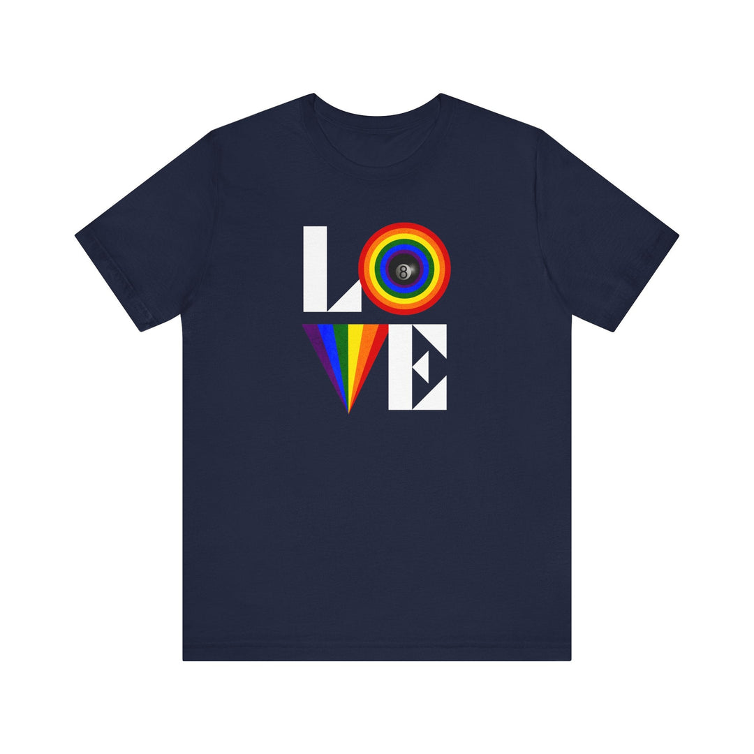 LOVE - 8 Ball - Unisex Softstyle Tee - BFLY BILLIARDS
