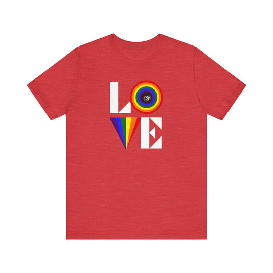 LOVE - 8 Ball - Unisex Softstyle Tee - BFLY BILLIARDS