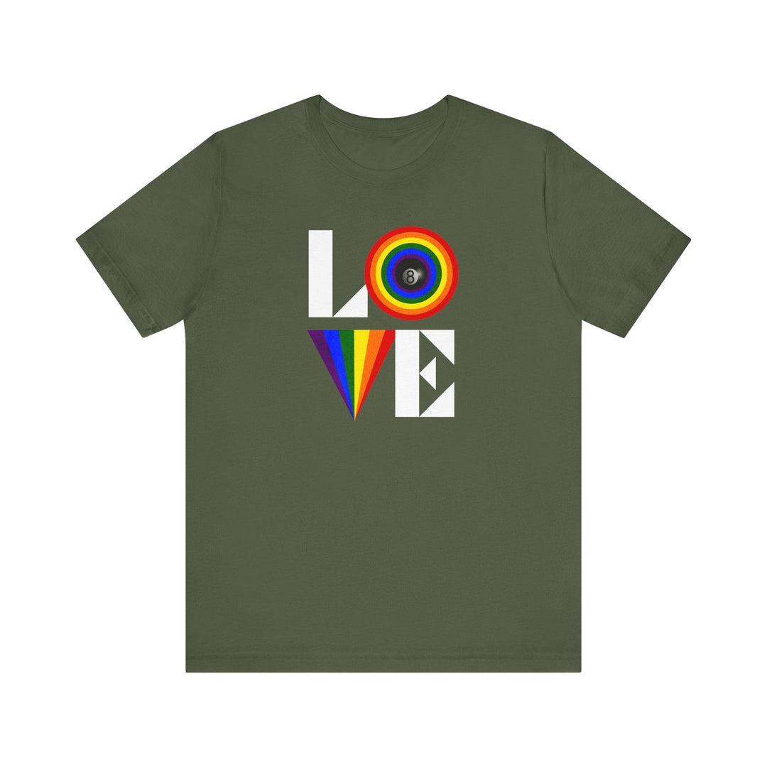 LOVE - 8 Ball - Unisex Softstyle Tee - BFLY BILLIARDS