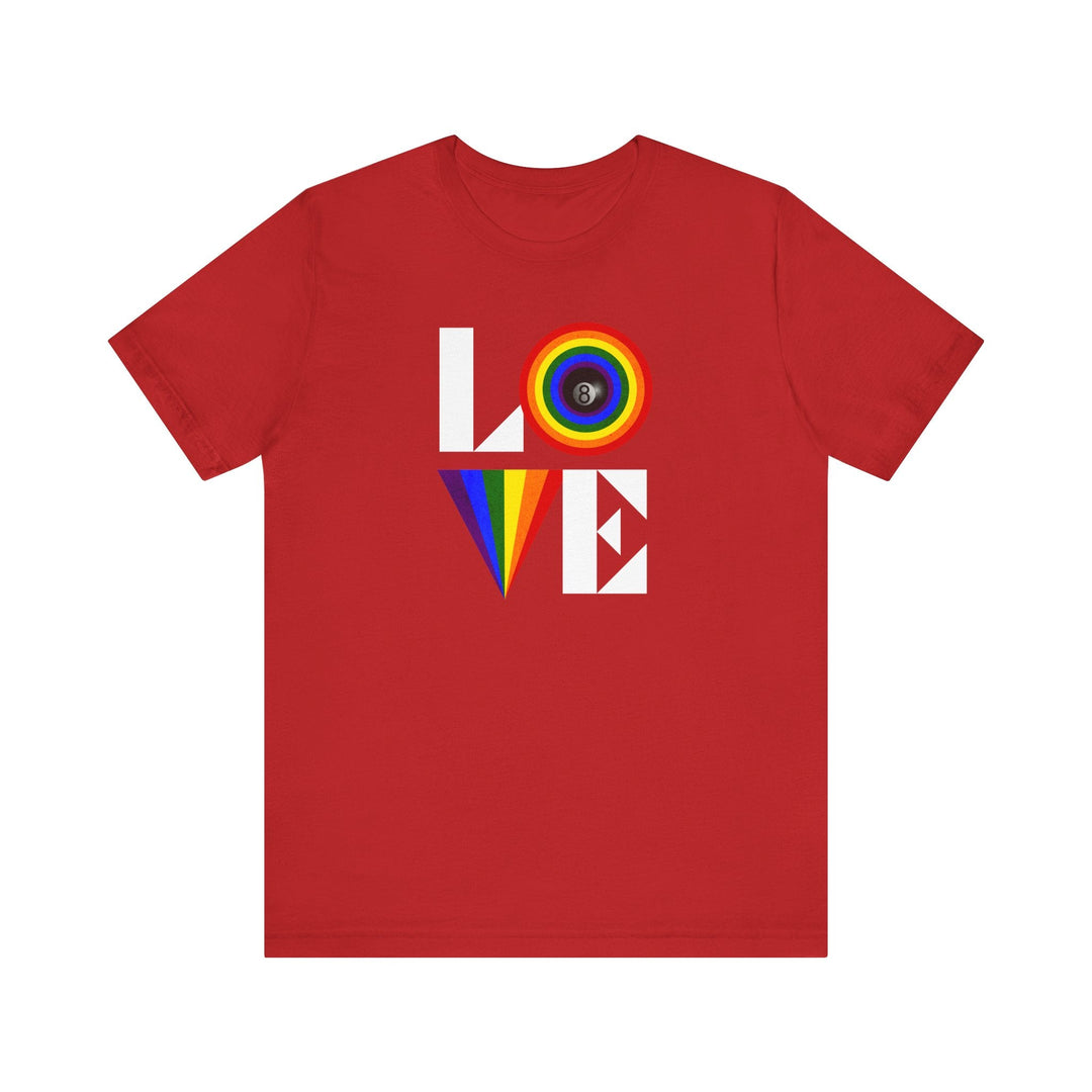 LOVE - 8 Ball - Unisex Softstyle Tee - BFLY BILLIARDS