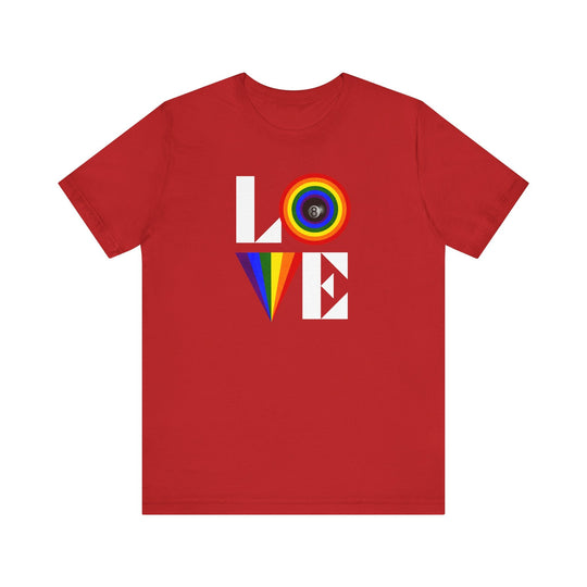 LOVE - 8 Ball - Unisex Softstyle Tee - BFLY BILLIARDS