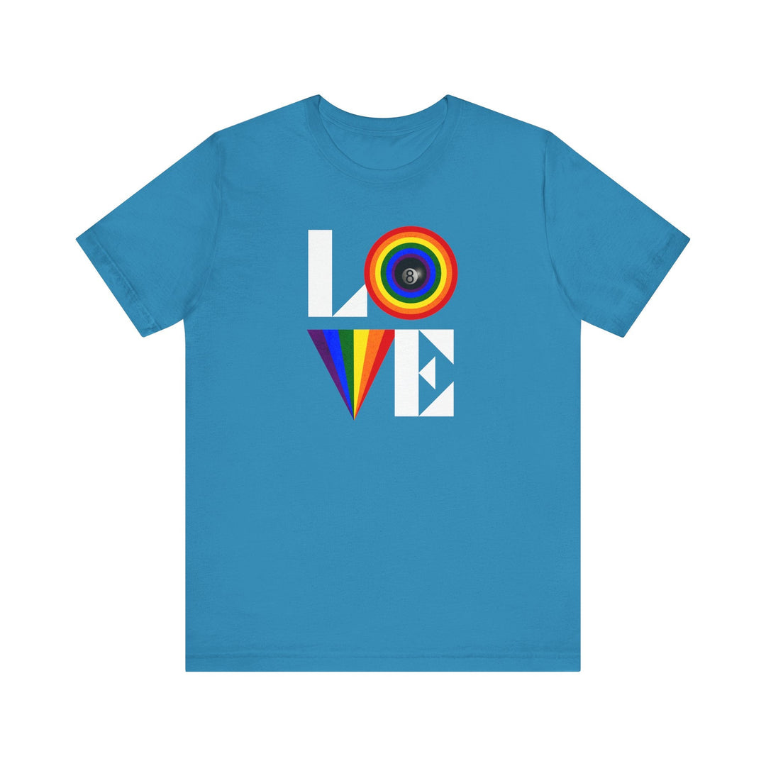 LOVE - 8 Ball - Unisex Softstyle Tee - BFLY BILLIARDS