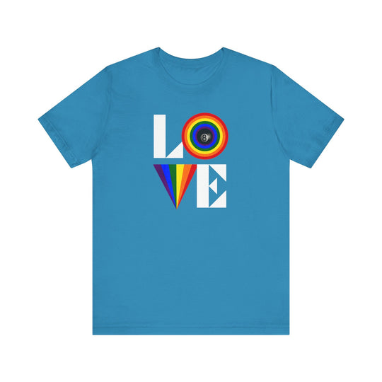 LOVE - 8 Ball - Unisex Softstyle Tee - BFLY BILLIARDS