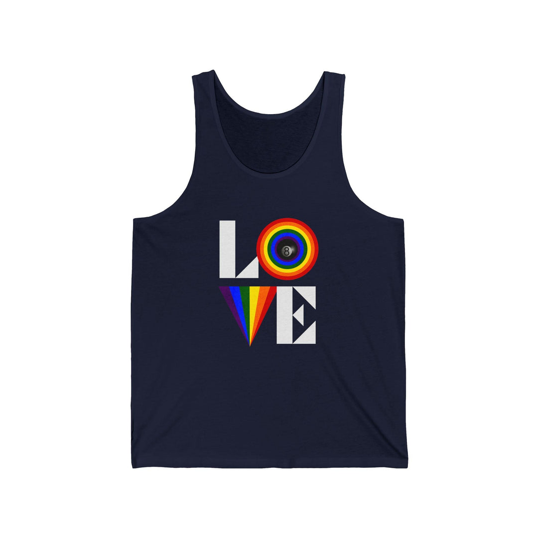 LOVE - 8 Ball - Unisex Tank Top - BFLY BILLIARDS