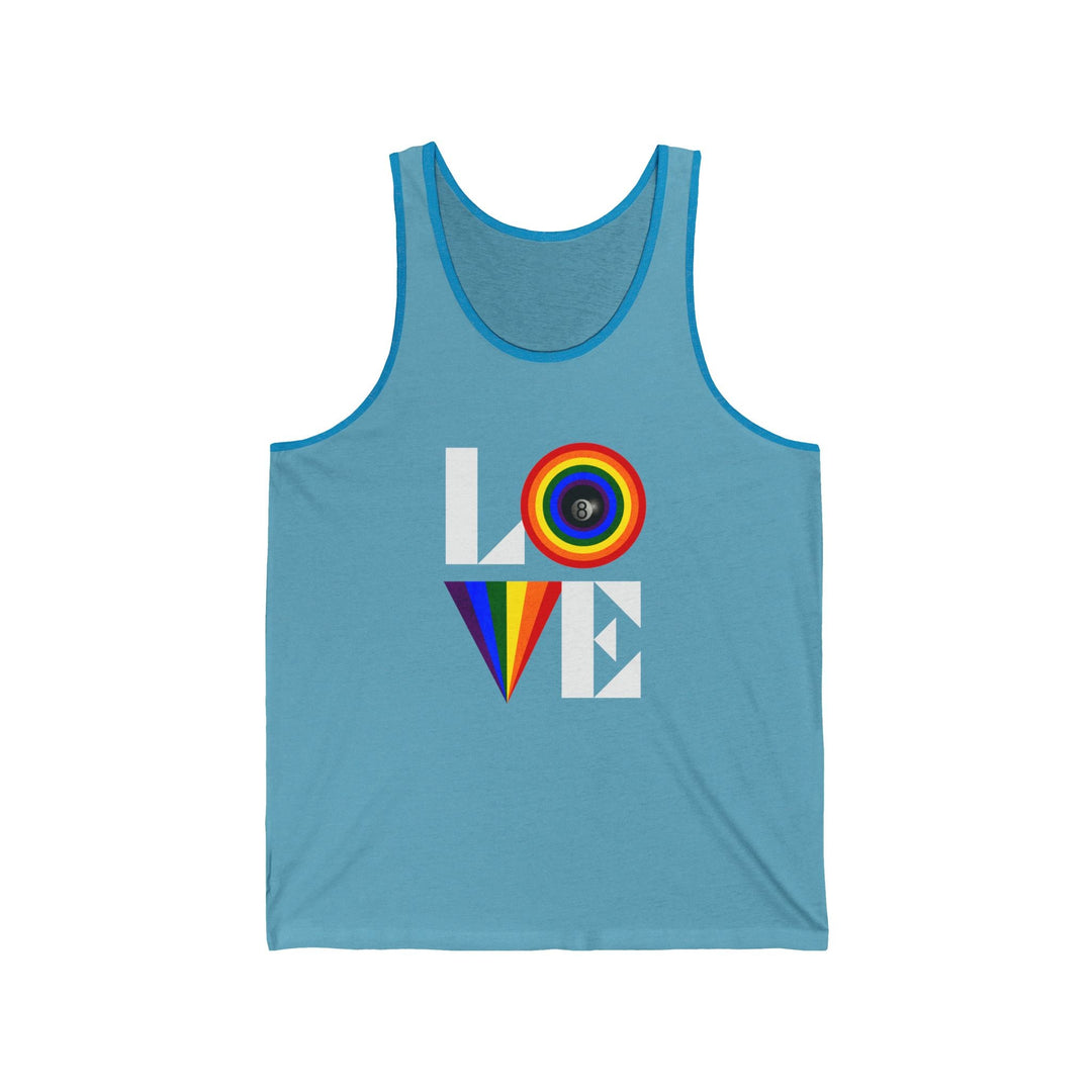 LOVE - 8 Ball - Unisex Tank Top - BFLY BILLIARDS