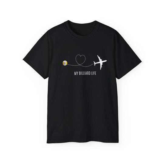 Love - 9 Ball - Billiard Life - Unisex Cotton T-Shirt - BFLY BILLIARDS