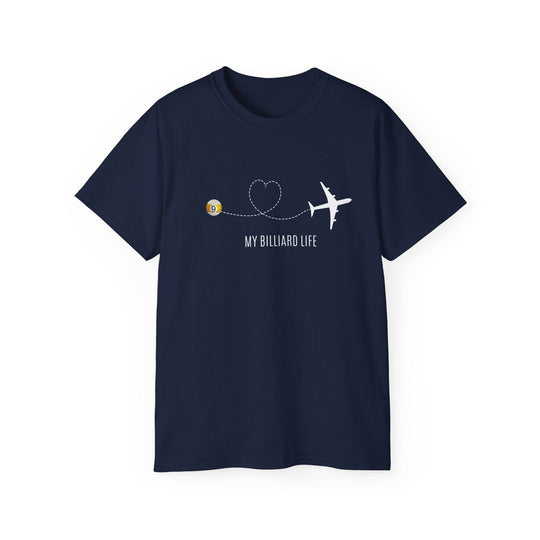Love - 9 Ball - Billiard Life - Unisex Cotton T-Shirt - BFLY BILLIARDS