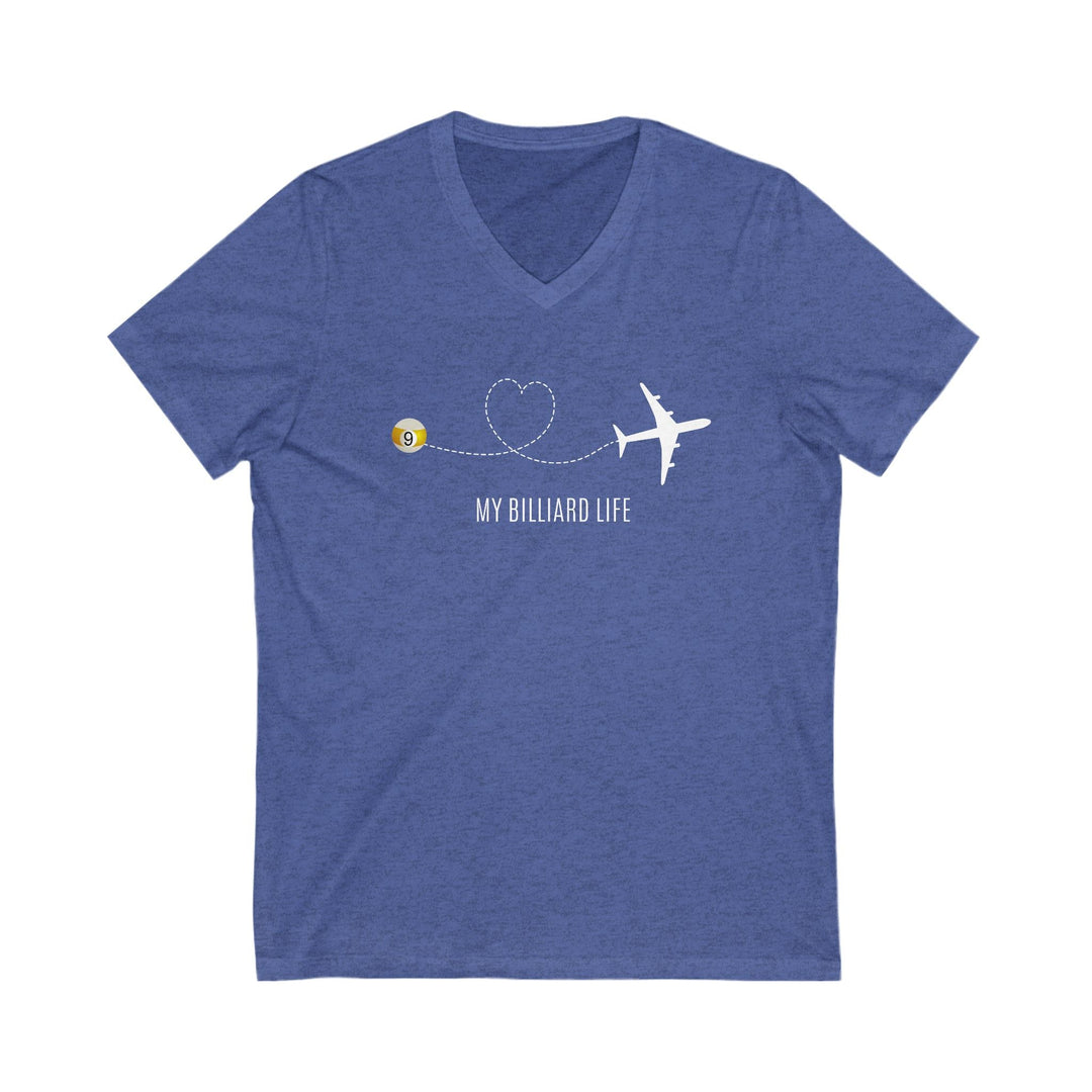 Love - 9 Ball - Billiard Life - Unisex V - Neck Tee - BFLY BILLIARDS