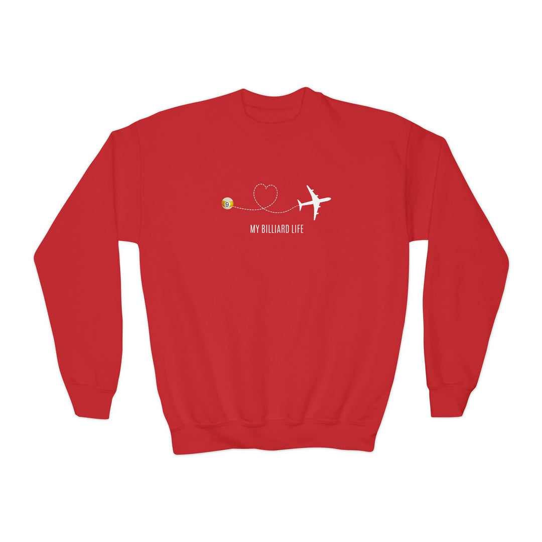 Love - 9 Ball - Billiard Life - Unisex Youth Crewneck Sweatshirt - BFLY BILLIARDS
