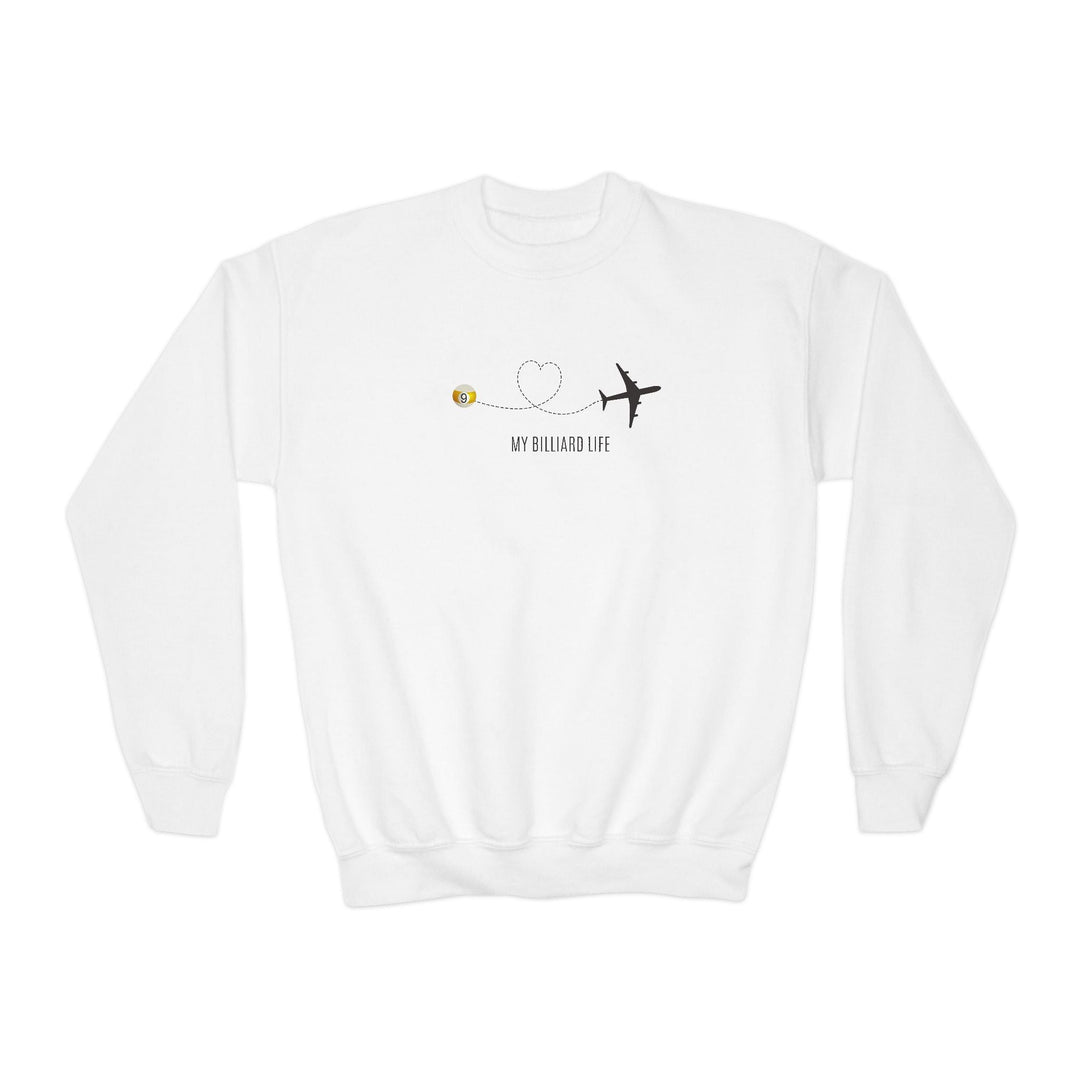 Love - 9 Ball - Billiard Life - Unisex Youth Crewneck Sweatshirt - BFLY BILLIARDS