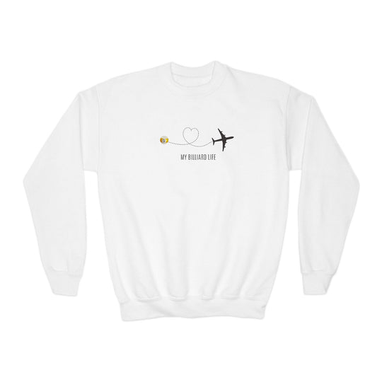 Love - 9 Ball - Billiard Life - Unisex Youth Crewneck Sweatshirt - BFLY BILLIARDS