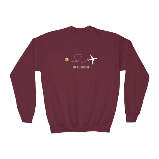 Love - 9 Ball - Billiard Life - Unisex Youth Crewneck Sweatshirt - BFLY BILLIARDS