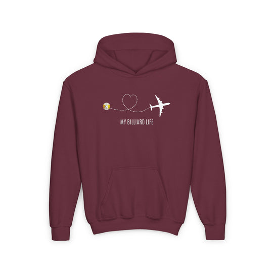 Love - 9 Ball - Billiard Life - Unisex Youth Pullover Hoodie - BFLY BILLIARDS
