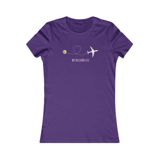 Love - 9 Ball - Billiard Life - Women's Fitted Tee - BFLY BILLIARDS