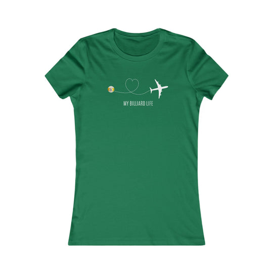Love - 9 Ball - Billiard Life - Women's Fitted Tee - BFLY BILLIARDS