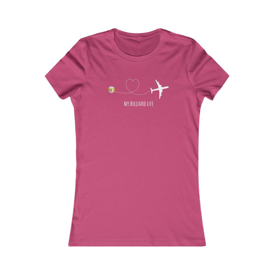Love - 9 Ball - Billiard Life - Women's Fitted Tee - BFLY BILLIARDS