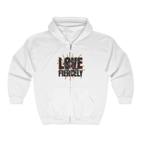 Love Fiercely - 8 Ball - Full Zip Hoodie - BFLY BILLIARDS