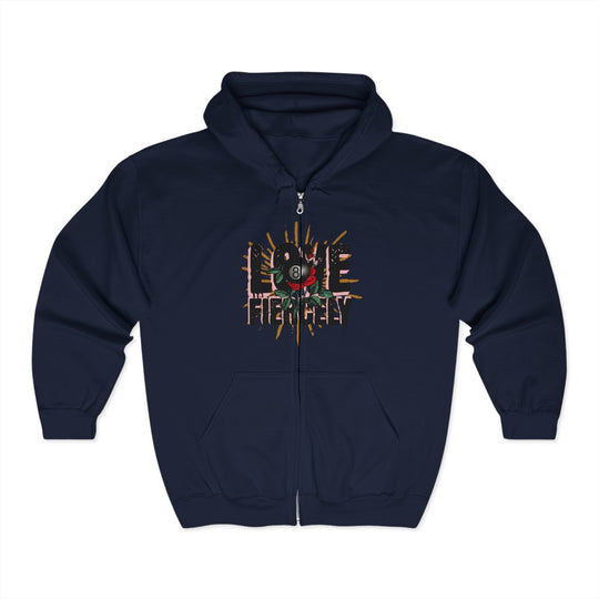 Love Fiercely - 8 Ball - Full Zip Hoodie - BFLY BILLIARDS